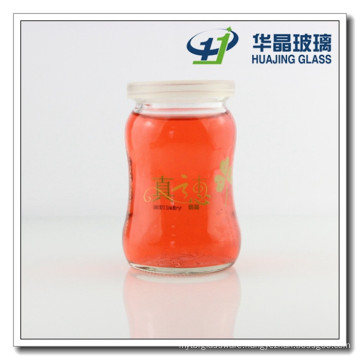 250ml Decal Glass Milk Bottle Glass Pudding Bottle